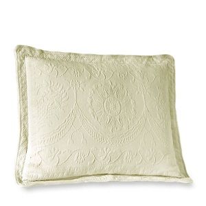 NWT Ivory King Charles Matelasse Pillow Sham - Historic Charleston
